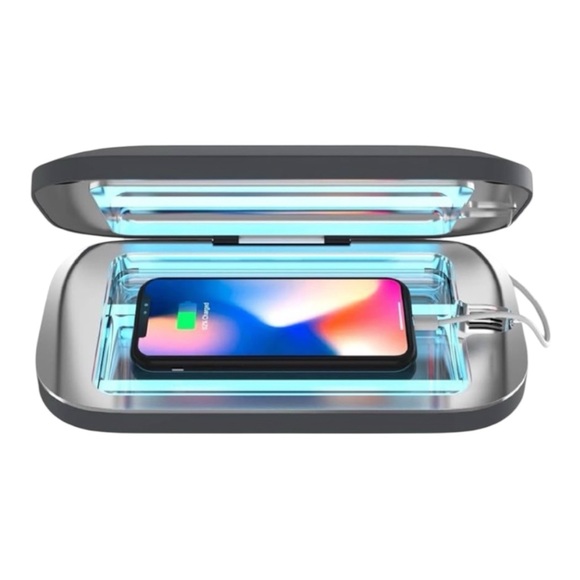PhoneSoap Pro UV Smartphone Sanitizer and Charger - Charcoal - Picture 1 of 12